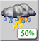 Thursday: A chance of showers and thunderstorms before 2pm, then showers and thunderstorms likely. Mostly cloudy, with a high near 86. East northeast wind around 13 mph. Chance of precipitation is 70%. Thursday: Chance Showers And Thunderstorms