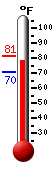 Currently: 81.0, Max: 81.1, Min: 70.4